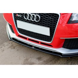 Накладка сплиттер на передний бампер на Audi RS3 8P